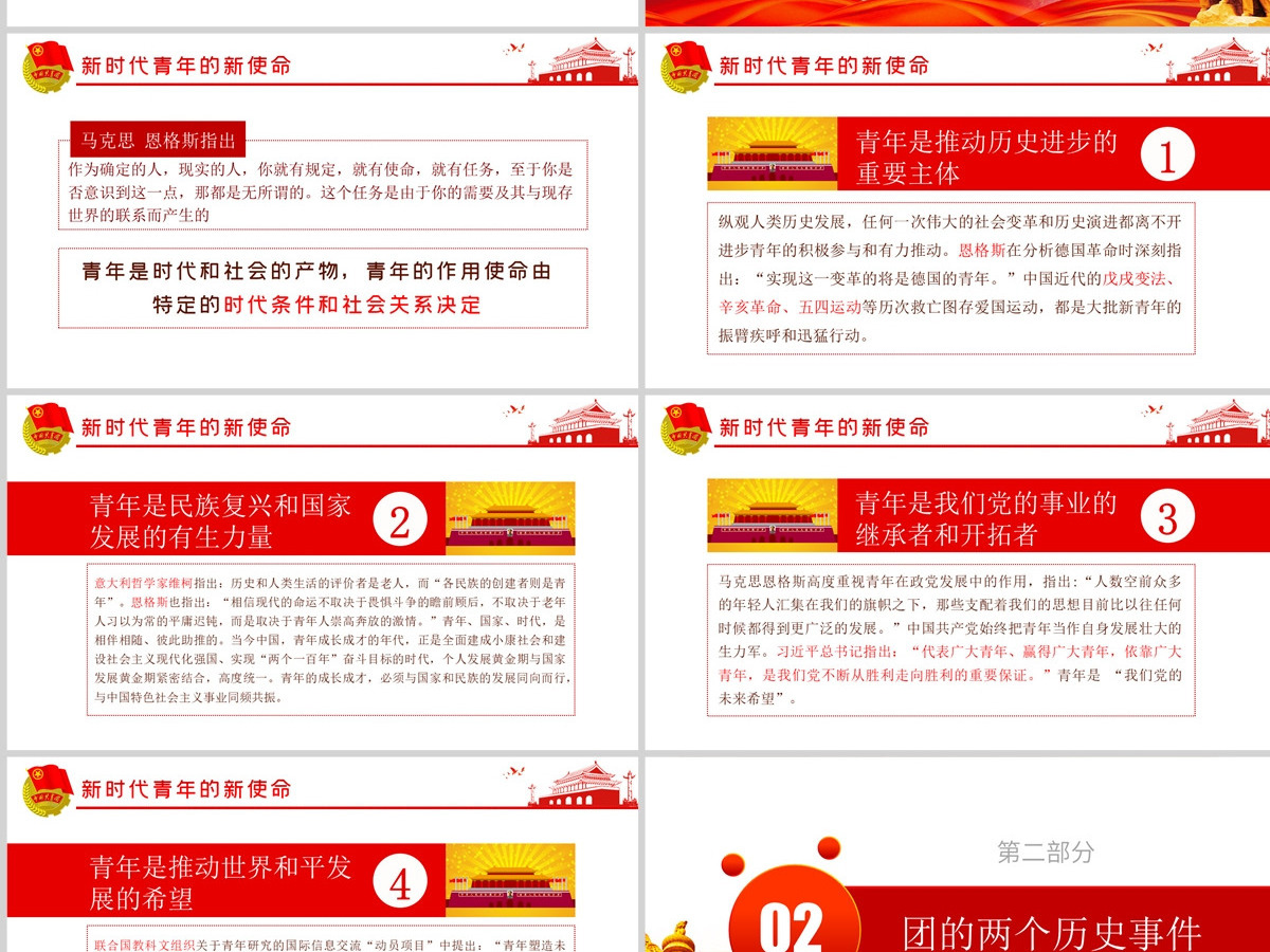 原创纪念五四运动103周年弘扬五四精神PPT-含讲稿 原创纪念五四运动103周年弘扬五四精神PPT-含讲稿