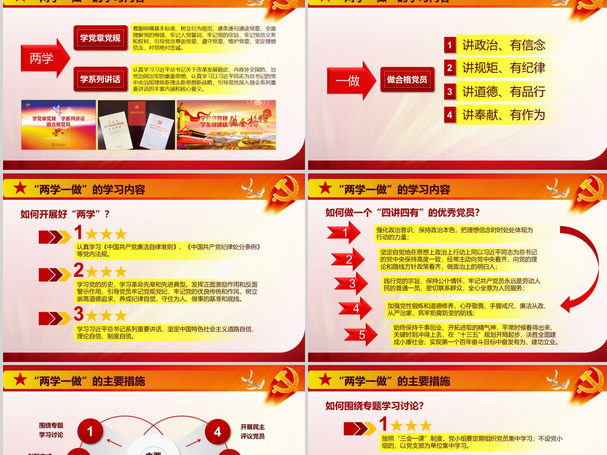 党政两学一做四讲四有专题讲座PPT 党政两学一做四讲四有专题讲座PPT