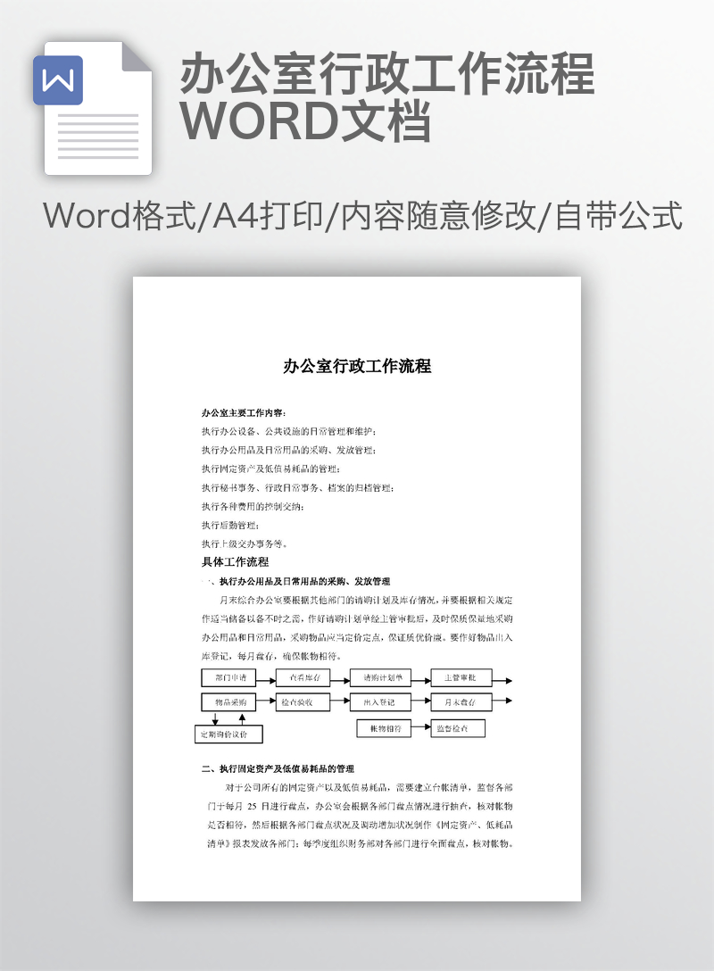 办公室行政工作流程WORD文档