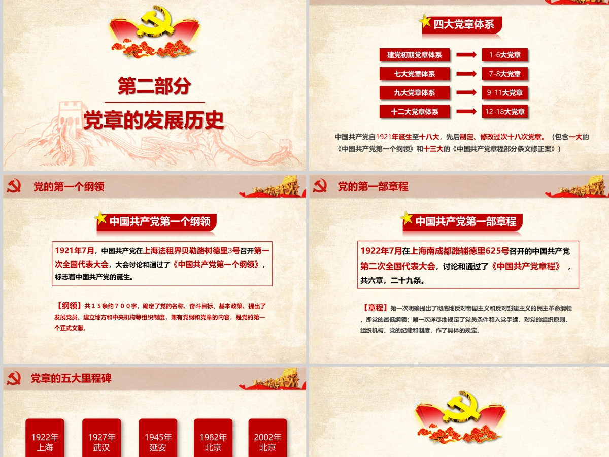 中国共产党章程学习解读新党章党课ppt