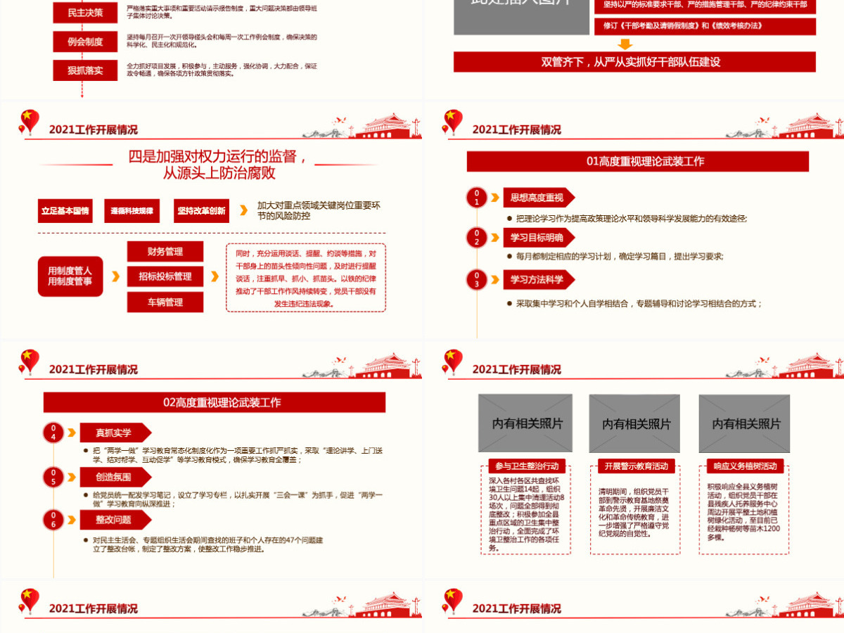 大气简约年终党建工作总结基层党组织党支部年度工作汇报新年工作计划述职述廉报告PPT模板 大气简约年终党建工作总结基层党组织党支部年度工作汇报新年工作计划述职述廉报告PPT模板