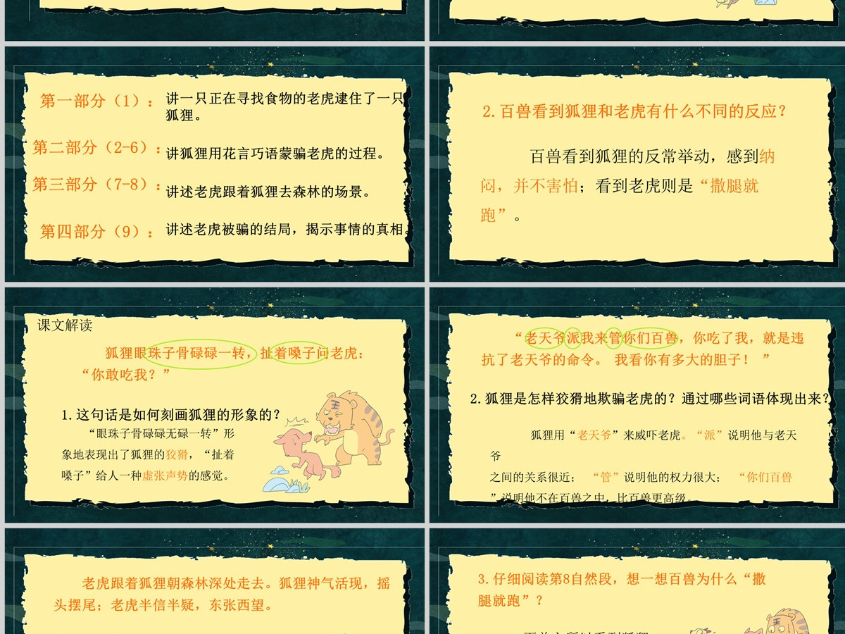2022狐假虎威课文第21课小学二年级语文上册部编人教版教学课件PPT