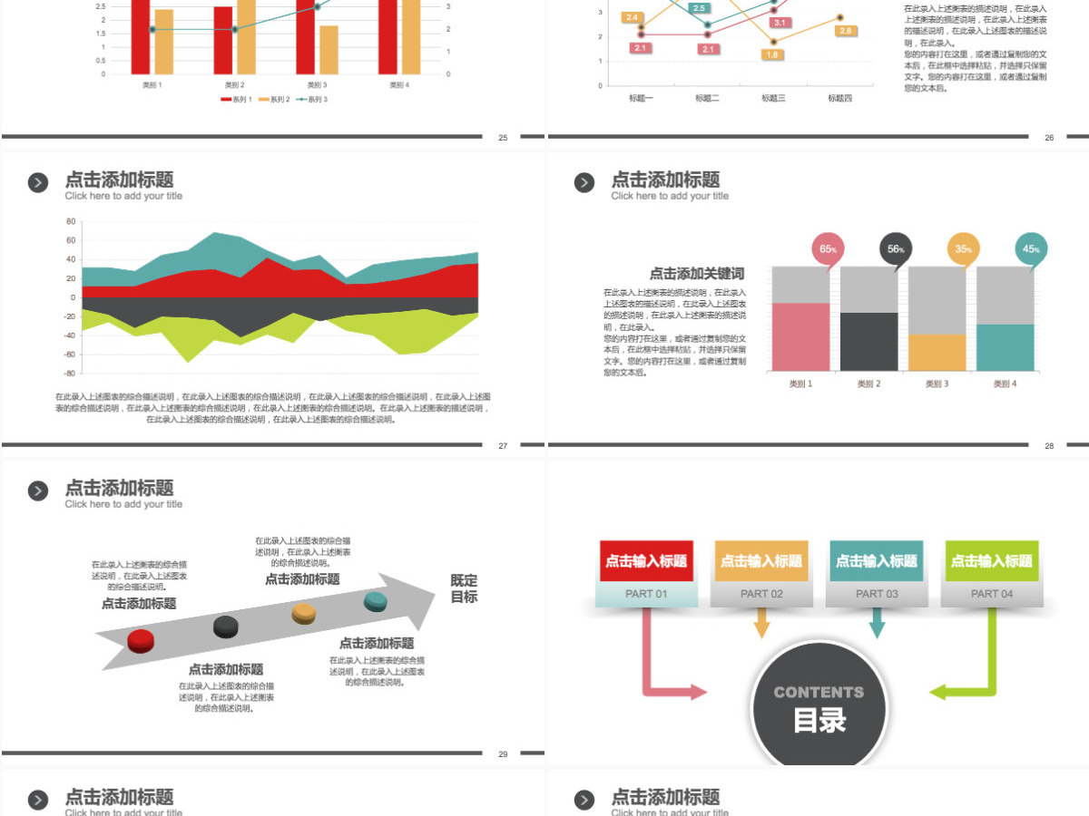 财务报表数据统计分析PPT理财业绩汇报