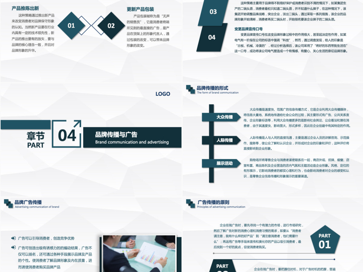 商务企业品牌营销技巧团队管理PPT模板