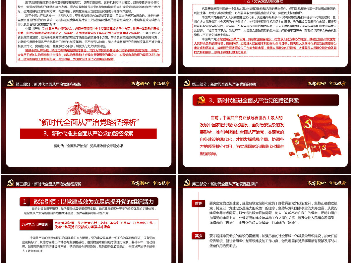 原创新时代全面从严治党PPT基层党员干部党风廉政建设微党课课件教案-含讲稿 原创新时代全面从严治党PPT基层党员干部党风廉政建设微党课课件教案-含讲稿