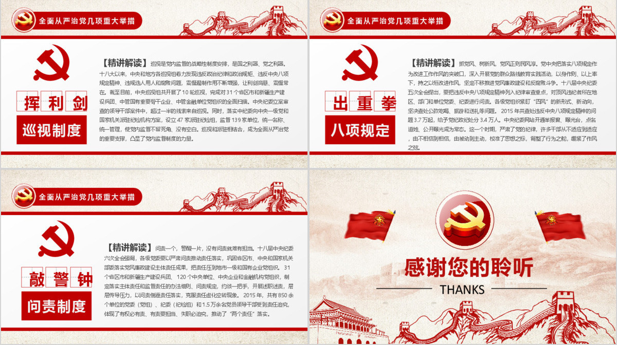 学习贯彻《问责条例》党课ppt模板幻灯片