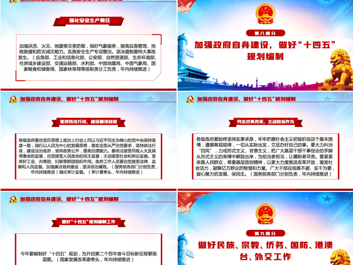 落实2020两会重点工作部门分工的意见PPT 落实2020两会重点工作部门分工的意见PPT