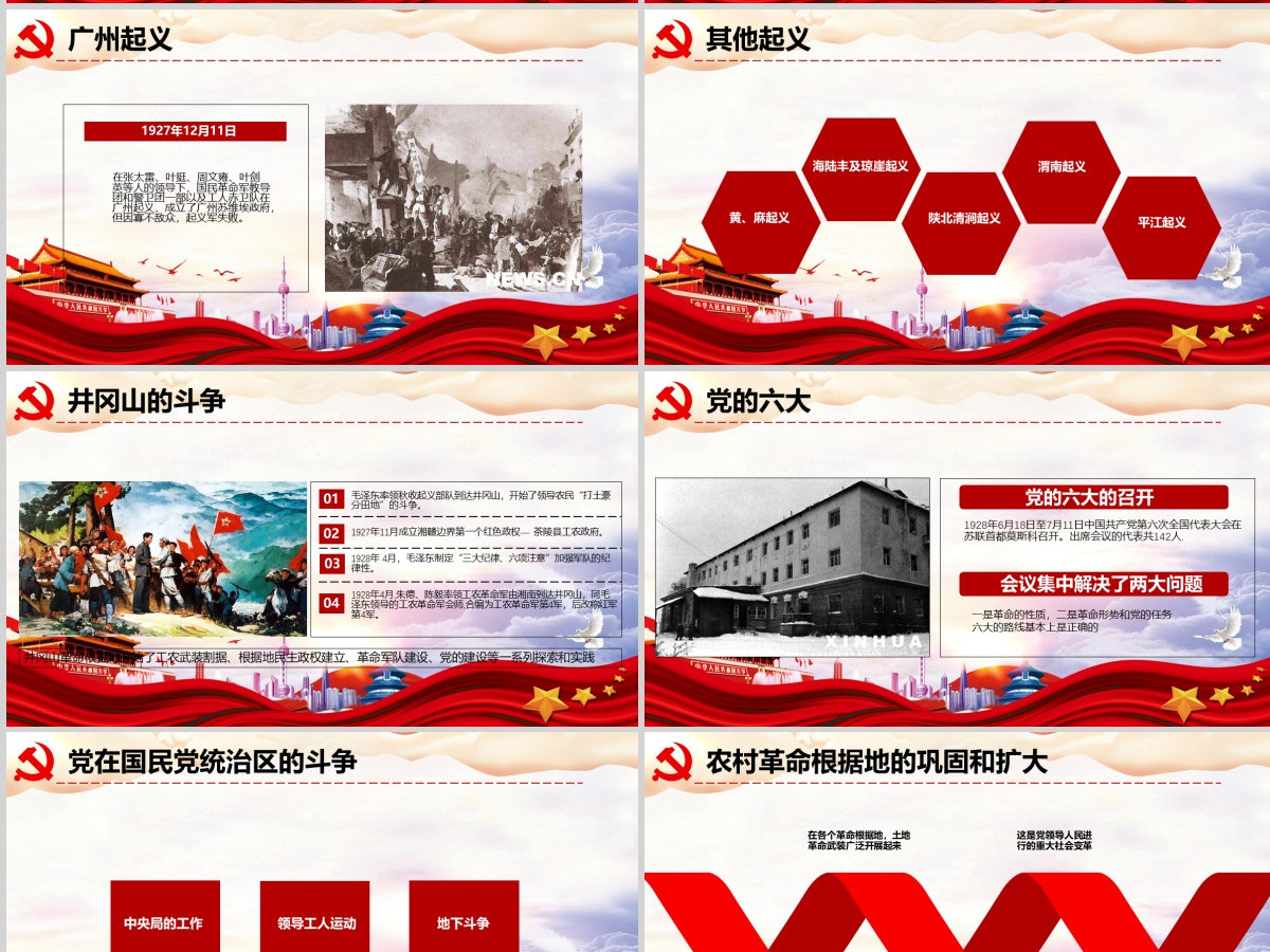 中国共产党党史七一建党节100周年党课ppt--含讲稿