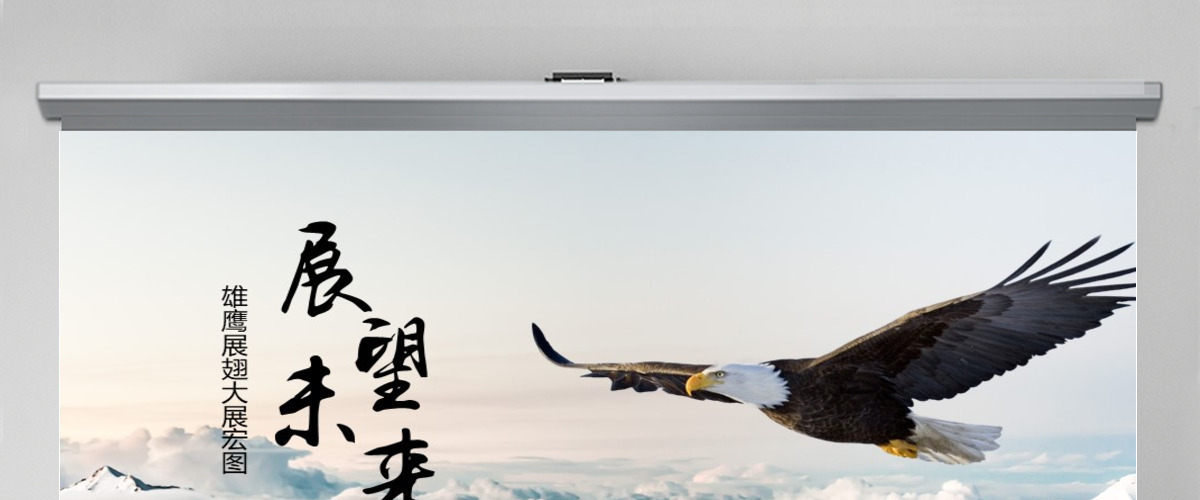 展望未来大展飞鹰企业发展目标PPT模版