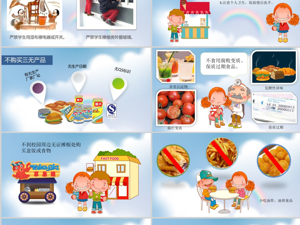 小学生校园交通食品安全PPT