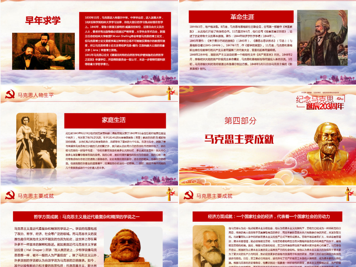 2021马克思主义思想PPT模板 2021马克思主义思想PPT模板
