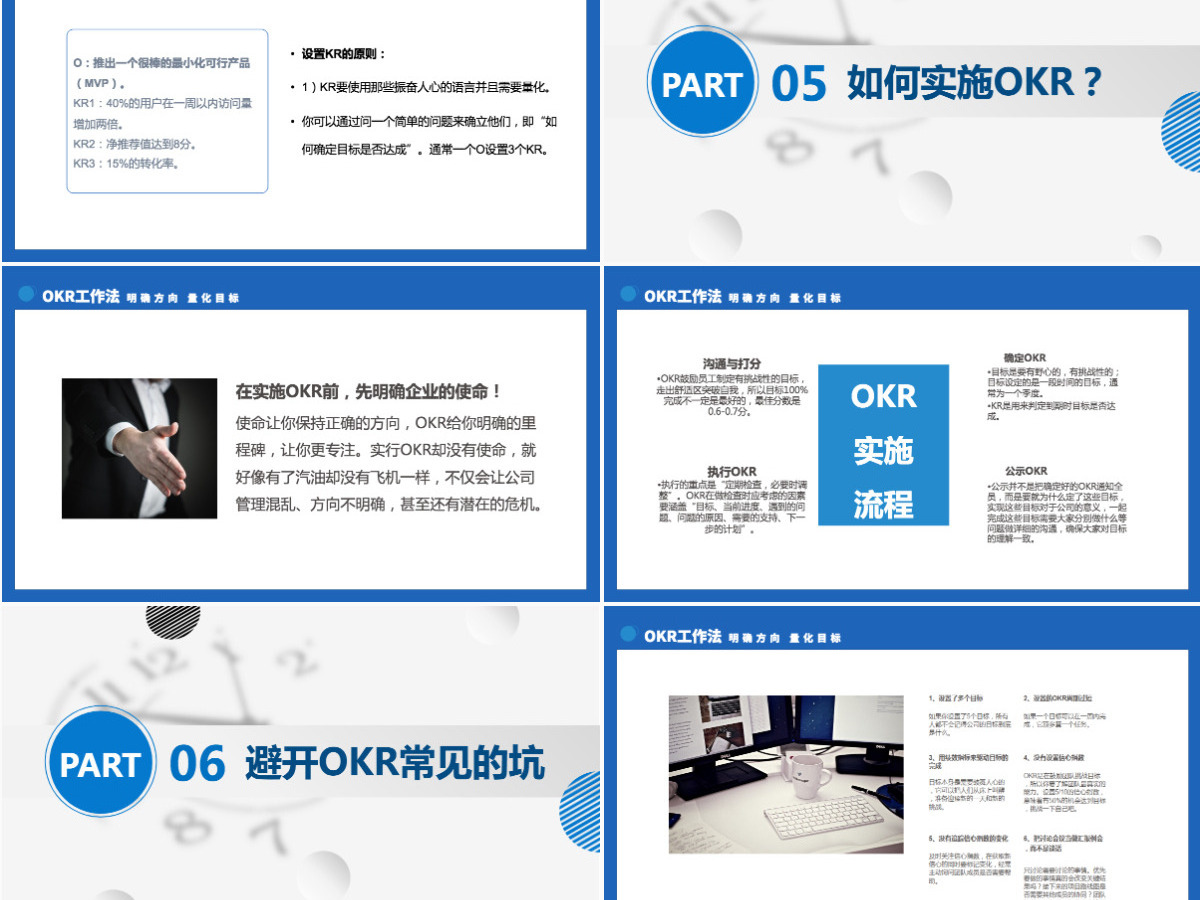 OKR工作法培训通用PPT模板