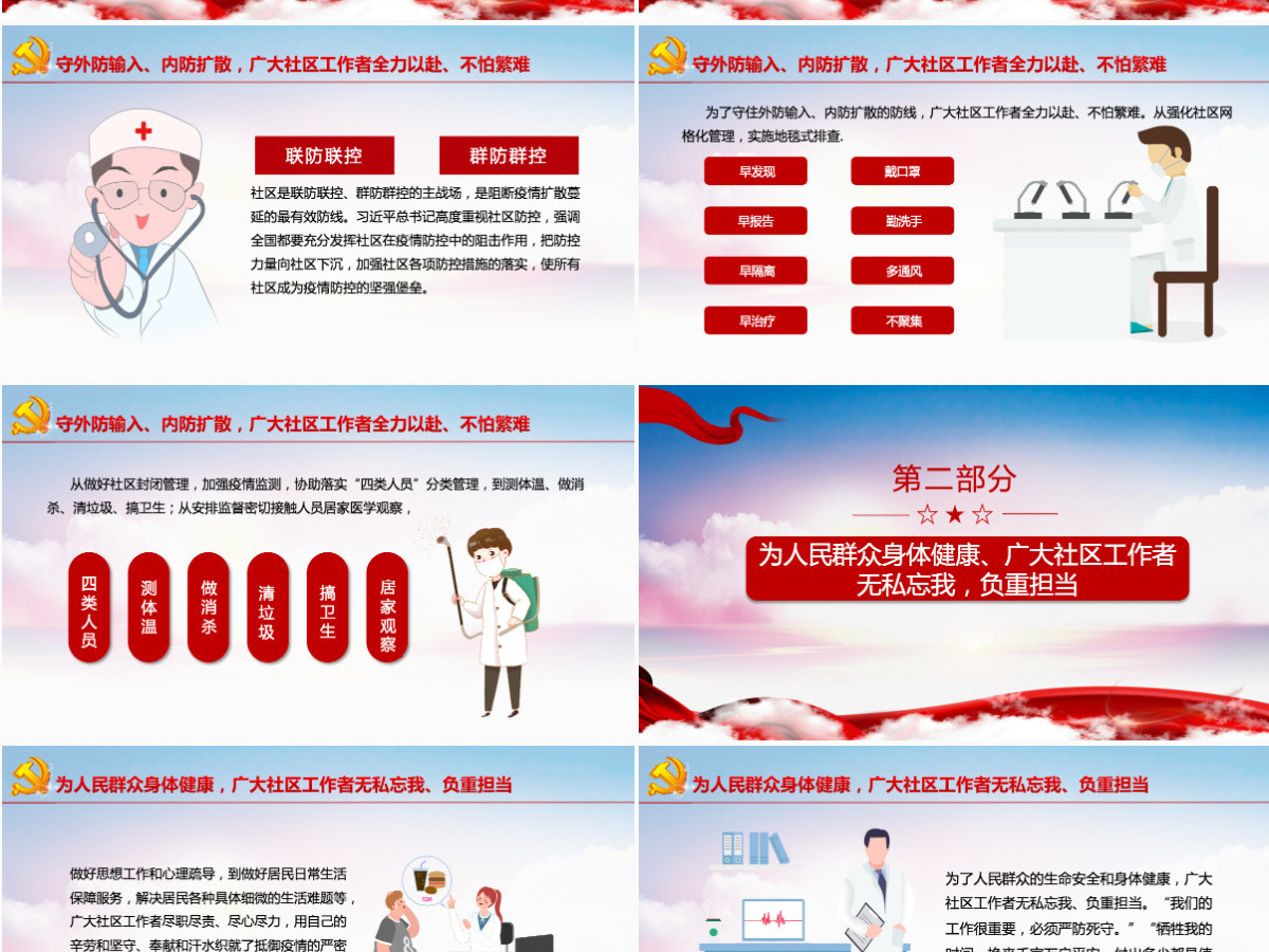 同心抗疫正当时青春聚力勇担当红色党政风战疫中的共青团组织团委团支部团课课件PPT