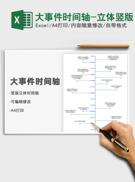 2021年大事件时间轴-立体竖版 2021年大事件时间轴-立体竖版