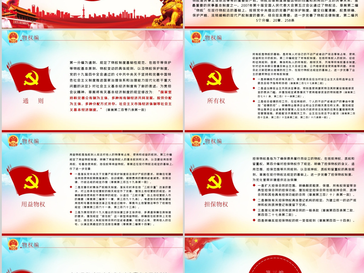 中华人民共和国民法典草案解读党课PPT--含讲稿 中华人民共和国民法典草案解读党课PPT--含讲稿
