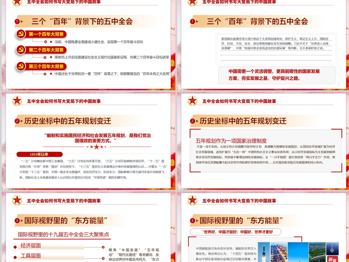 学习解读十九届五中全会PPT模板