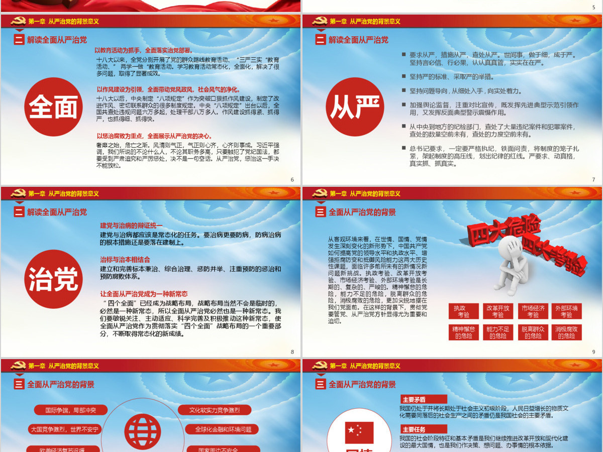 十八界六中全会贯彻从严治党党课ppt