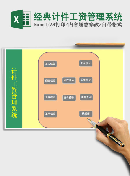 2021年经典计件工资管理系统