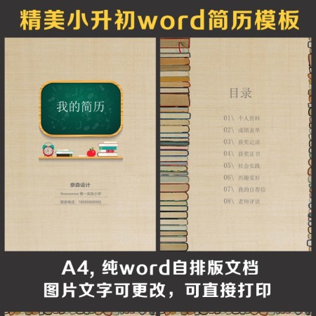 小升初简历