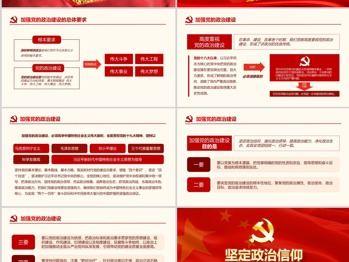 原创中共中央关于加强党的政治建设的意见学习PPT-版权可商用 原创中共中央关于加强党的政治建设的意见学习PPT-版权可商用