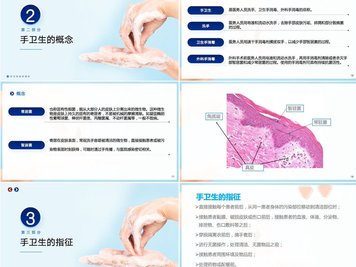 2023手卫生知识培训创意清新医疗知识培训通用PPT模板 2023手卫生知识培训创意清新医疗知识培训通用PPT模板
