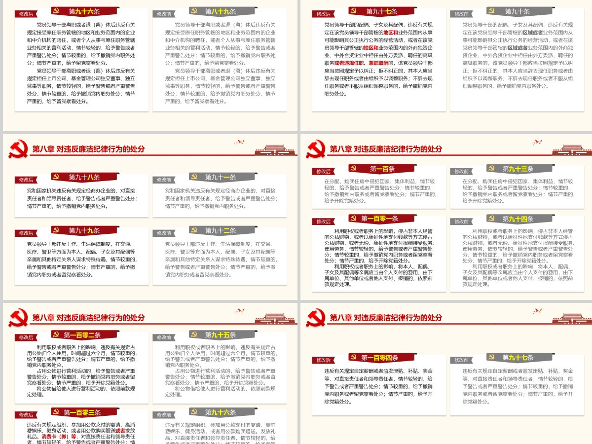 2019黄色处分条例PPT模板-含讲稿