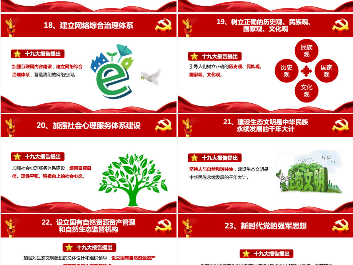 十九大报告40个新提法新举措