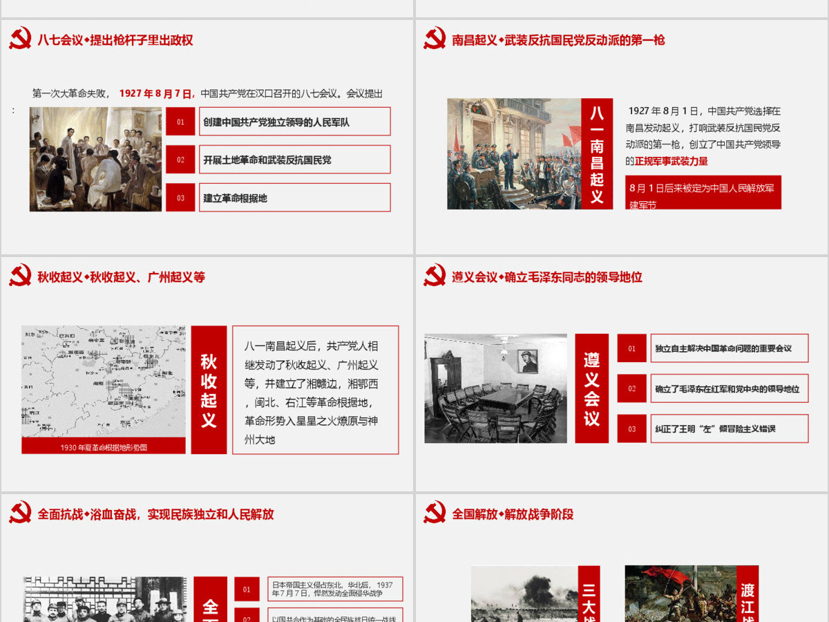 稳重大气党政建党十九大PPT模板 稳重大气党政建党十九大PPT模板