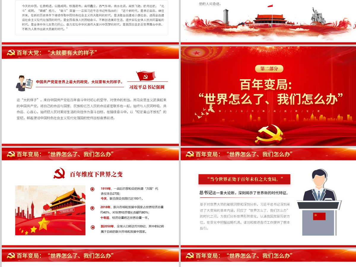 百年恰是风华正茂庆祝建党100周年七一建党PPT-含讲稿 百年恰是风华正茂庆祝建党100周年七一建党PPT-含讲稿