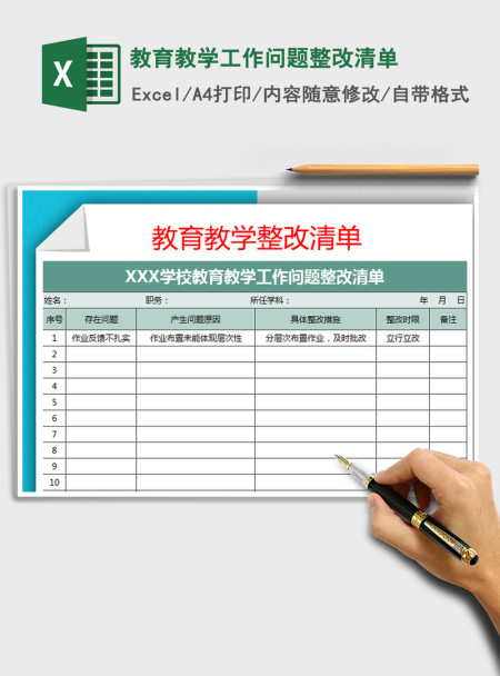 2021年教育教学工作问题整改清单 2021年教育教学工作问题整改清单
