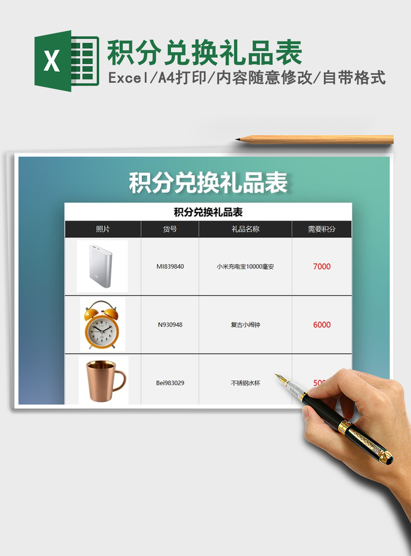 2021年积分兑换礼品表 2021年积分兑换礼品表