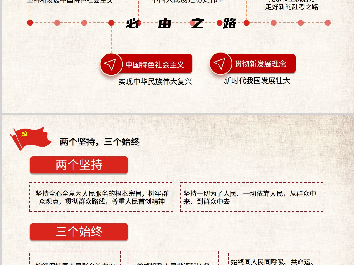 红色党建二十大精神PPT设计 红色党建二十大精神PPT设计