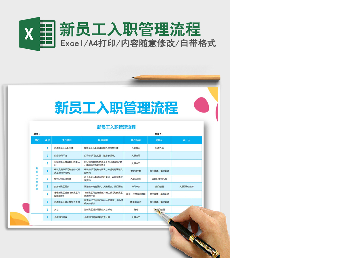 2021年新员工入职管理流程 2021年新员工入职管理流程