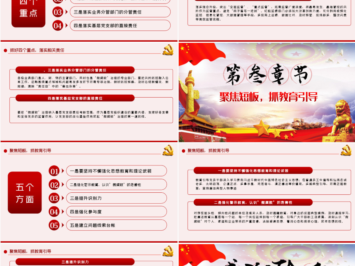 治理企业“微腐败”PPT模板 治理企业“微腐败”PPT模板