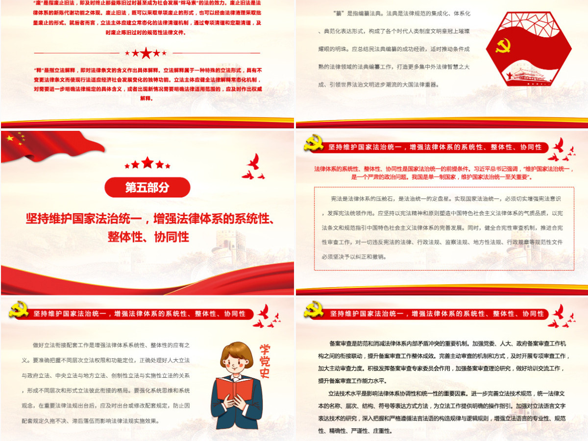 完善以宪法为核心的中国特色社会主义法律体系党政风党员干部学习教育专题党课PPT-含讲稿 完善以宪法为核心的中国特色社会主义法律体系党政风党员干部学习教育专题党课PPT-含讲稿
