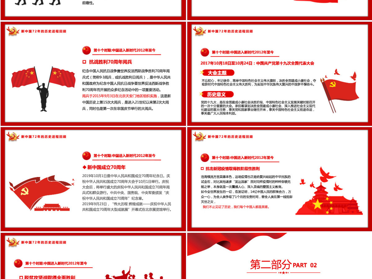 2021新中国史解读庆祝建党100周年学党史专题教育党课PPT模板-含讲稿 2021新中国史解读庆祝建党100周年学党史专题教育党课PPT模板-含讲稿