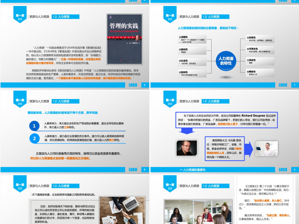 静态人力资源简洁PPT模版 静态人力资源简洁PPT模版