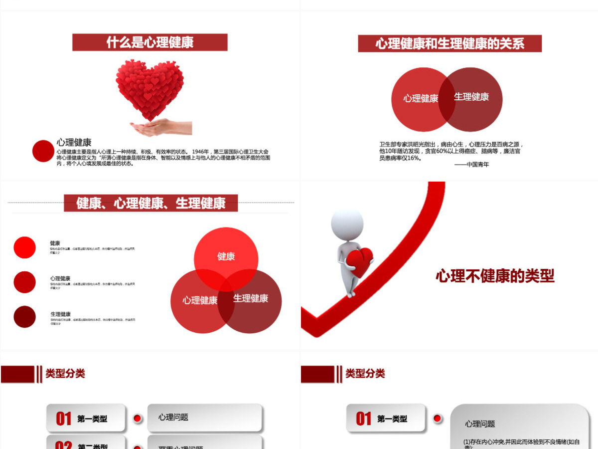 简约红色大学生心理健康教育PPT课件 简约红色大学生心理健康教育PPT课件