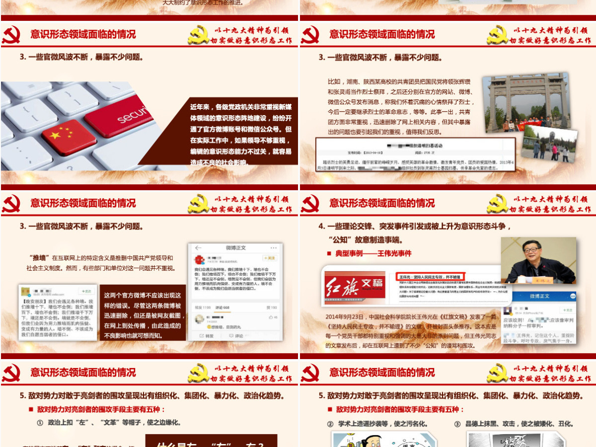 加强党的意识形态工作提升党员干部意识形态能力专题党课ppt课件-含讲稿