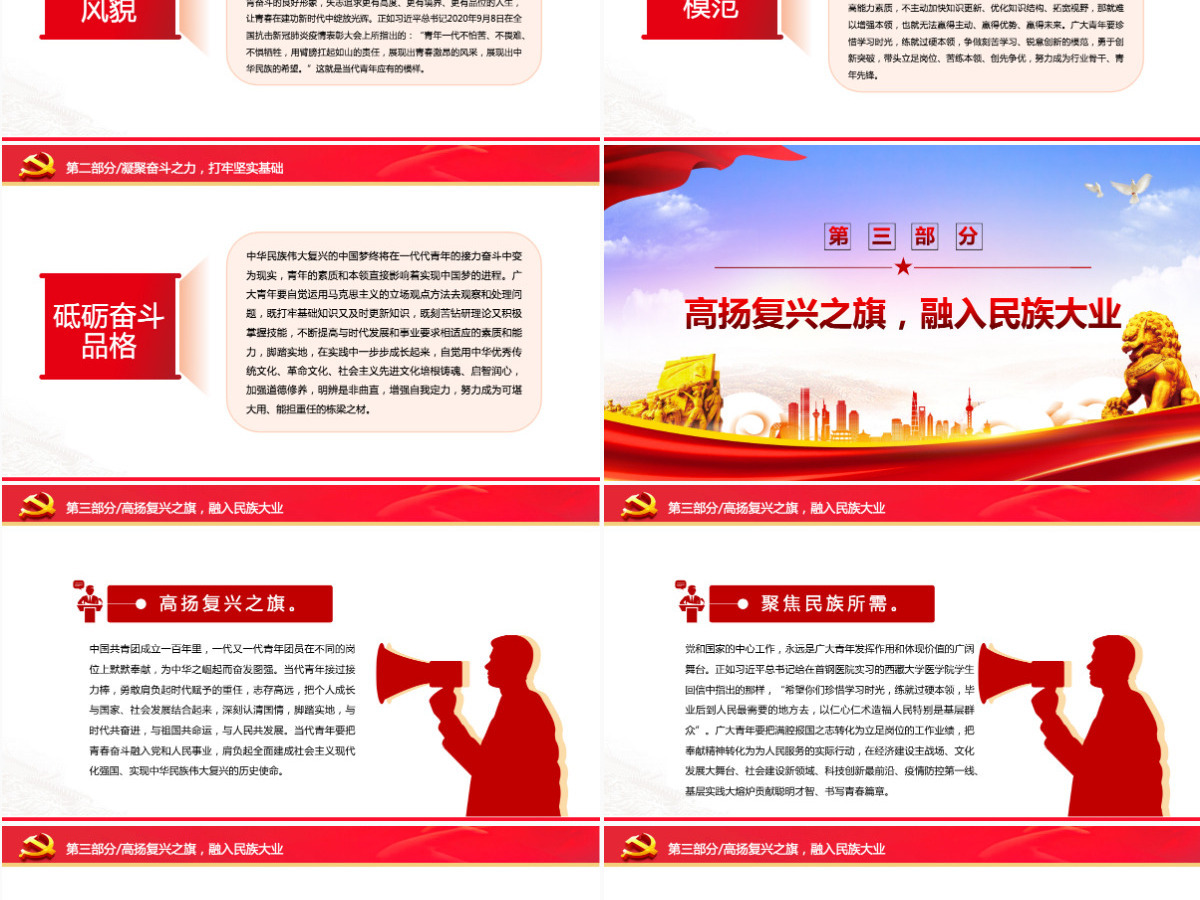 新时代青年成长成才的三重维度学习在庆祝中国共产主义青年团成立100周年大会上的重要讲话专题党课PPT-含讲稿 新时代青年成长成才的三重维度学习在庆祝中国共产主义青年团成立100周年大会上的重要讲话专题党课PPT-含讲稿