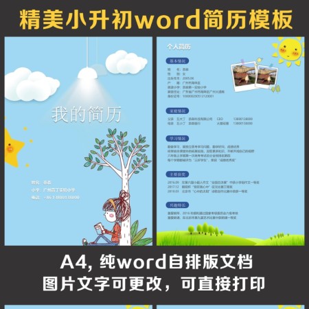 小升初简历