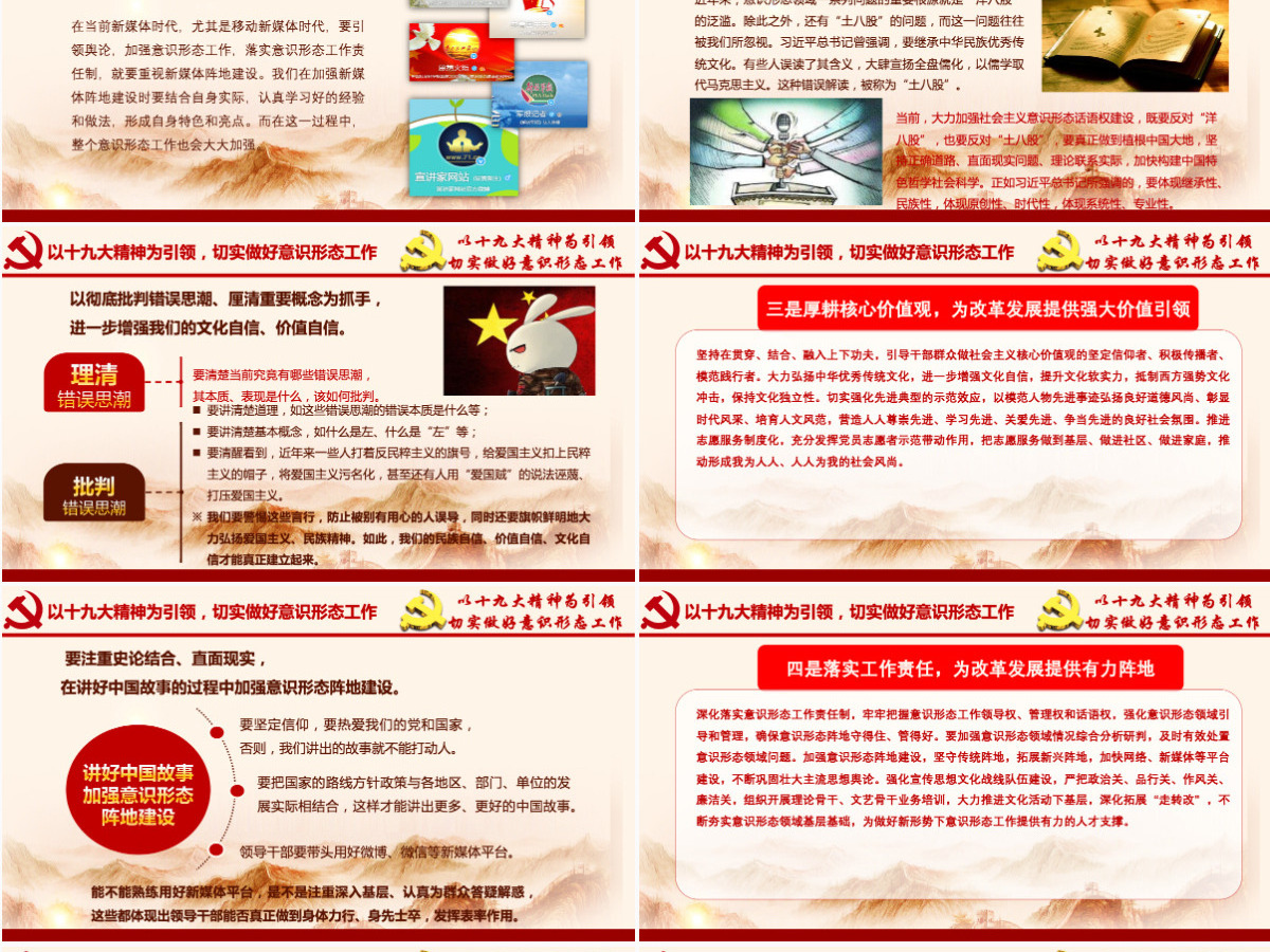 加强党的意识形态工作提升党员干部意识形态能力专题党课ppt课件-含讲稿