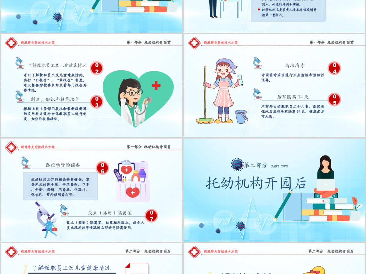 原创托幼机构新冠肺炎防控技术方案抗击疫情PPT