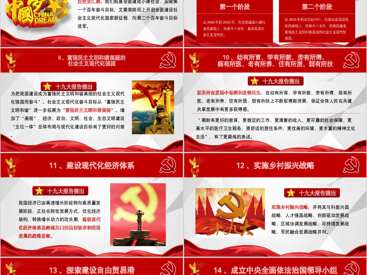 十九大报告40个新提法新举措