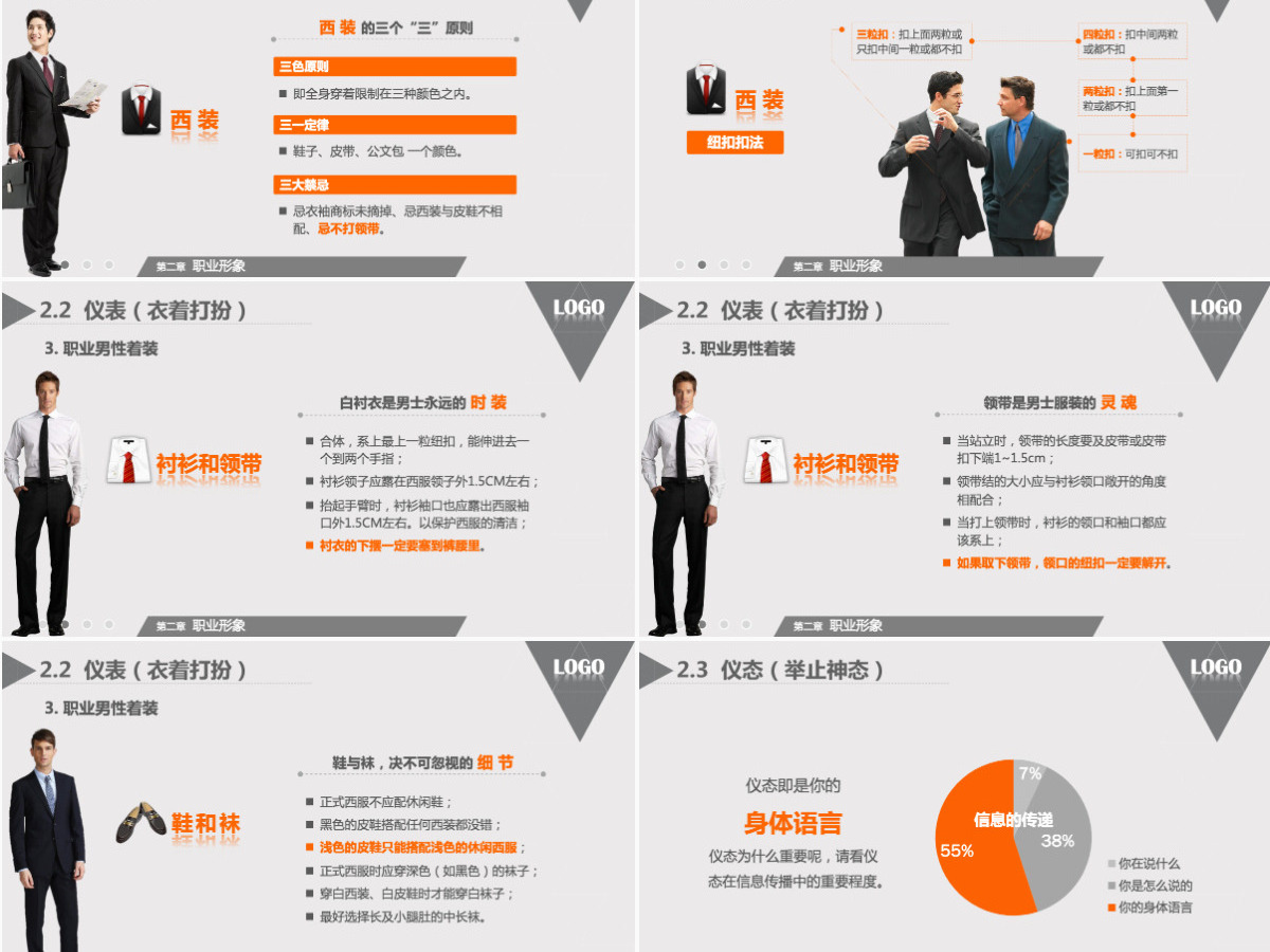 商务着装接待礼仪商务礼仪PPT模板 商务着装接待礼仪商务礼仪PPT模板