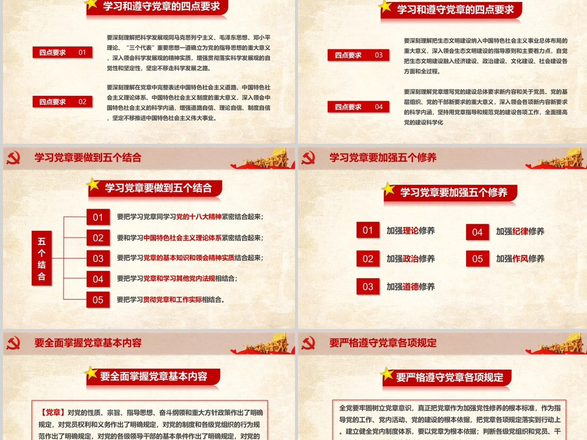中国共产党章程学习解读新党章党课ppt