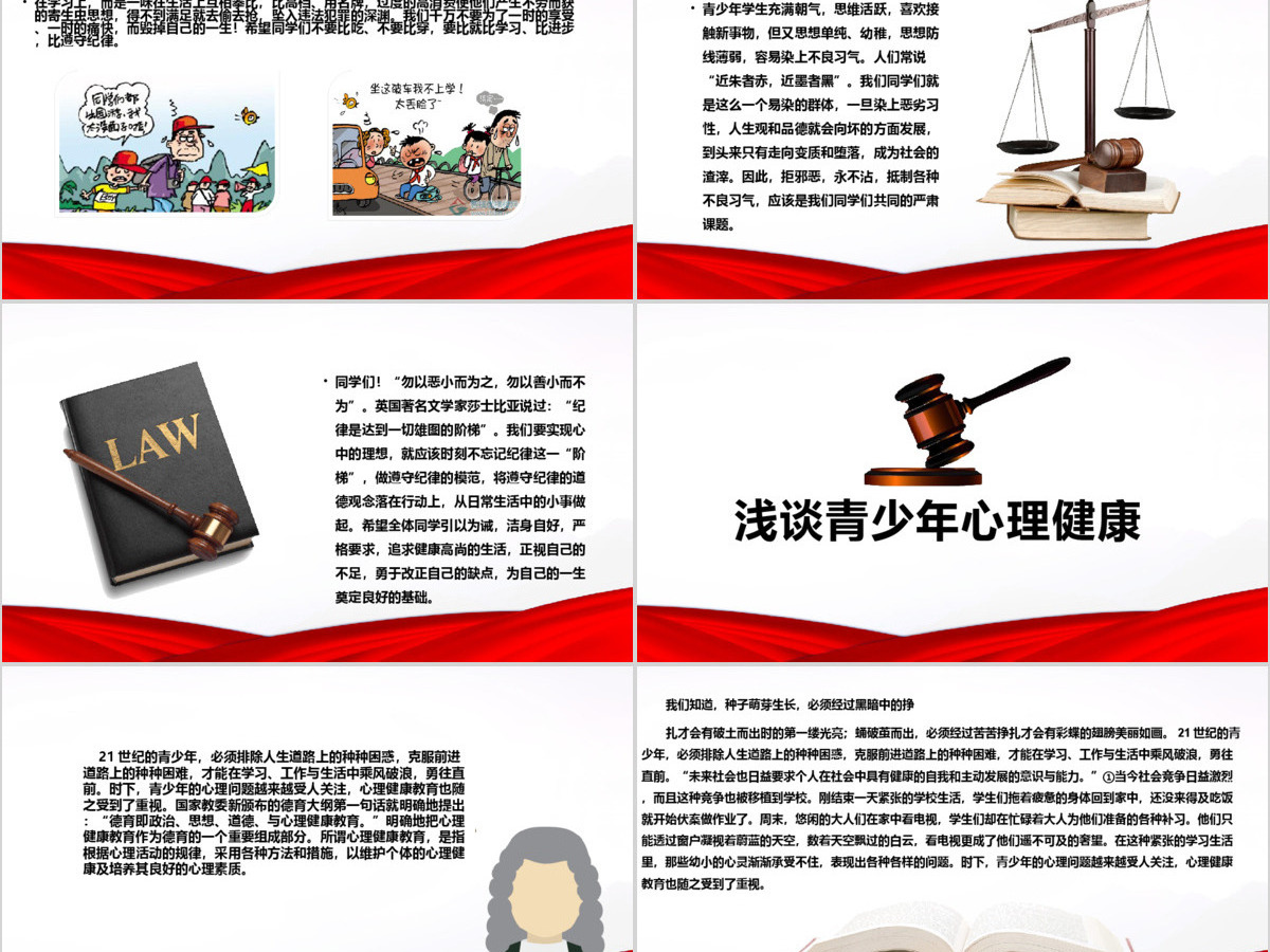 精美大气法制宣传日普法宪法会议报告PPT