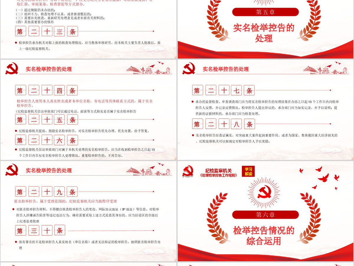 原创纪检监察机关处理检举控告工作规则解读ppt 原创纪检监察机关处理检举控告工作规则解读ppt