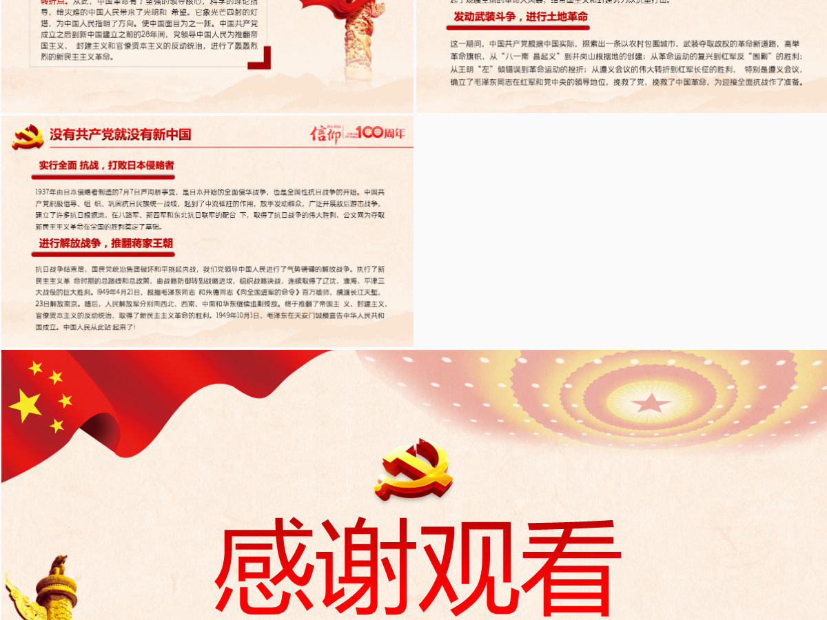 薪火相传永远跟党走庆祝建党100周年七一建党节专题党课PPT-含讲稿