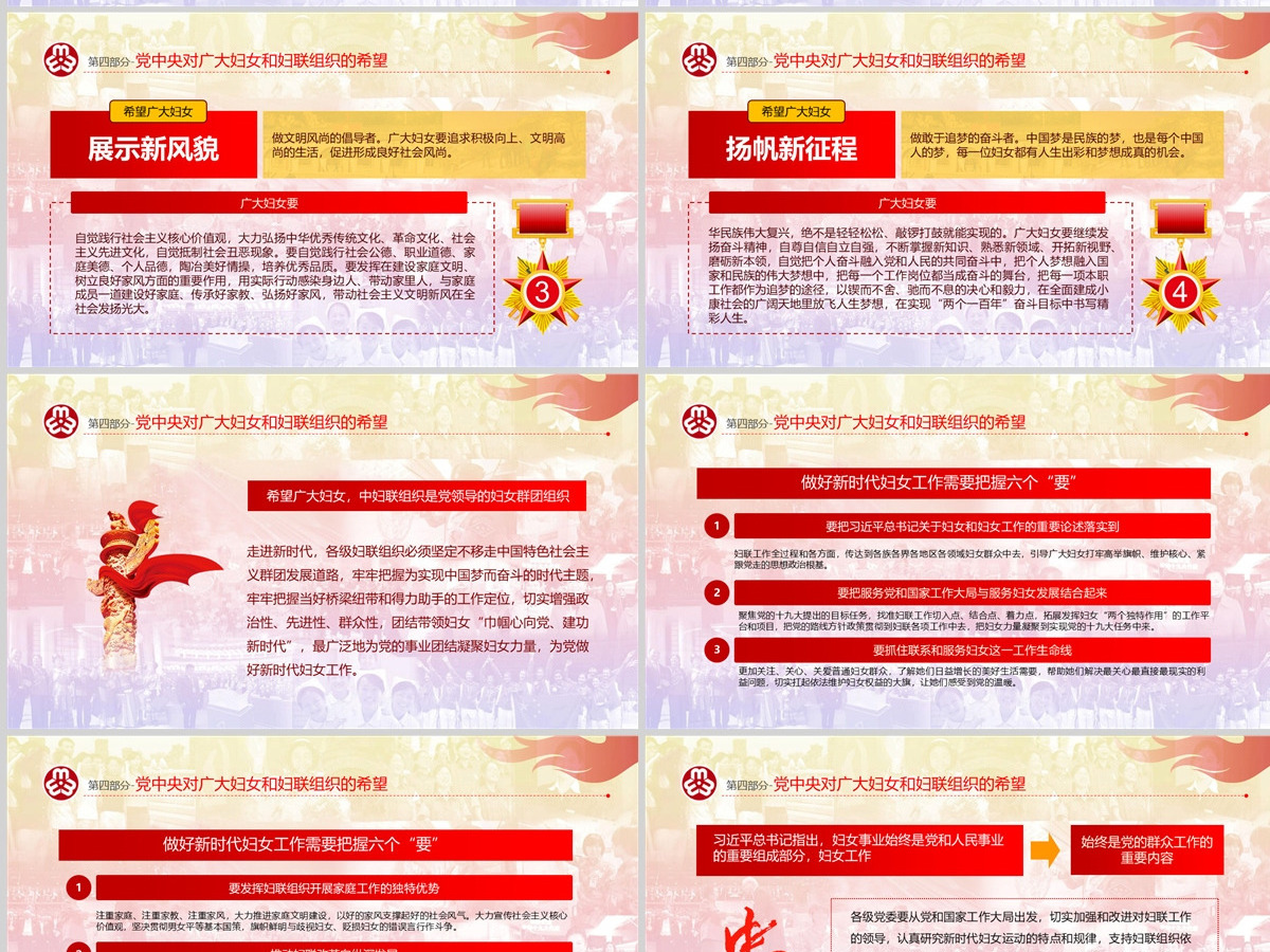 原创中国妇女十二大会议精神解读全国妇联PPT-版权可商用